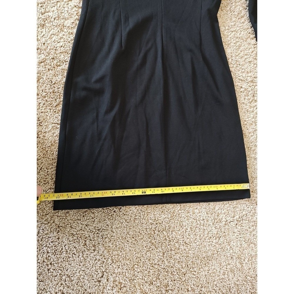 Talbots Petites Sheath Dress Size 8P Black Tan Used Professional Career‎ Office - Picture 8 of 16